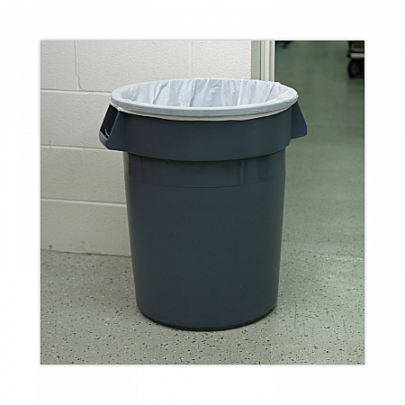 High Density Industrial Can Liners Coreless Rolls, 33 gal, 16 mic, 33