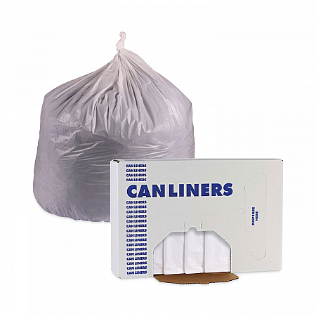 Linear Low Density Industrial Can Liners, 16 gal, 0.5 mil, 24