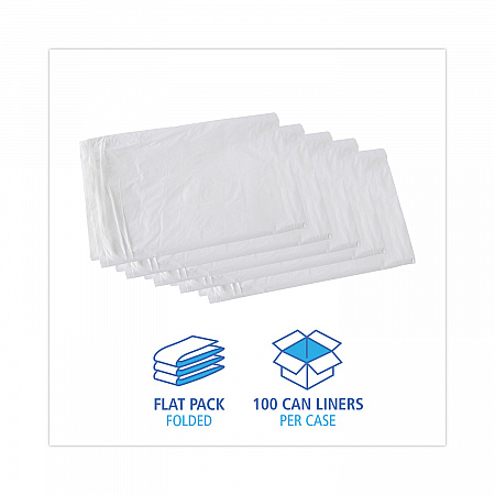 Linear Low Density Industrial Can Liners, 30 gal, 0.9 mil, 30