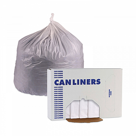 Linear Low Density Industrial Can Liners, 60 gal, 0.9 mil, 38