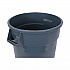 Round Waste Receptacle, 32 gal, Linear-Low-Density Polyethylene, Gray (32GLWRGRA)