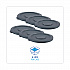 Lids for 32 gal Waste Receptacle, Flat-Top, Round, Plastic, Gray (32GLWRLIDG)