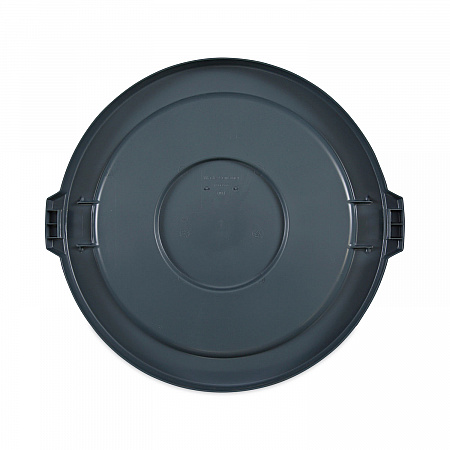 Lids for 32 gal Waste Receptacle, Flat-Top, Round, Plastic, Gray (32GLWRLIDG)