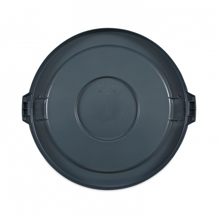 Lids for 32 gal Waste Receptacle, Flat-Top, Round, Plastic, Gray (32GLWRLIDG)