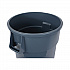 Round Waste Receptacle, 44 gal, Plastic, Gray (44GLWRGRA)