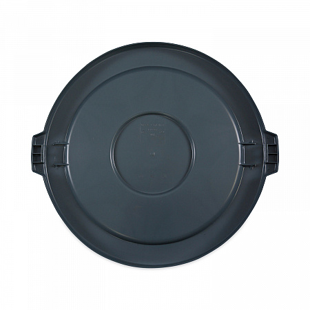 Lids for 44 gal Waste Receptacles, Flat-Top, Round, Plastic Gray (44GLWRLIDGRA)