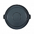 Lids for 44 gal Waste Receptacles, Flat-Top, Round, Plastic Gray (44GLWRLIDGRA)