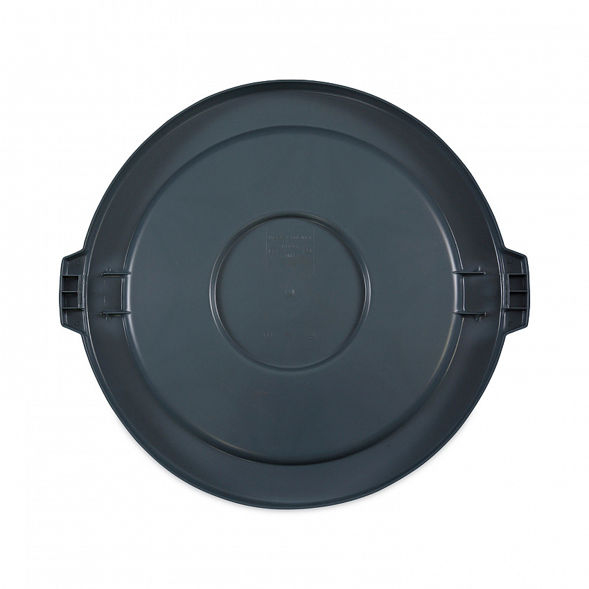 Lids for 44 gal Waste Receptacles, Flat-Top, Round, Plastic Gray (44GLWRLIDGRA)