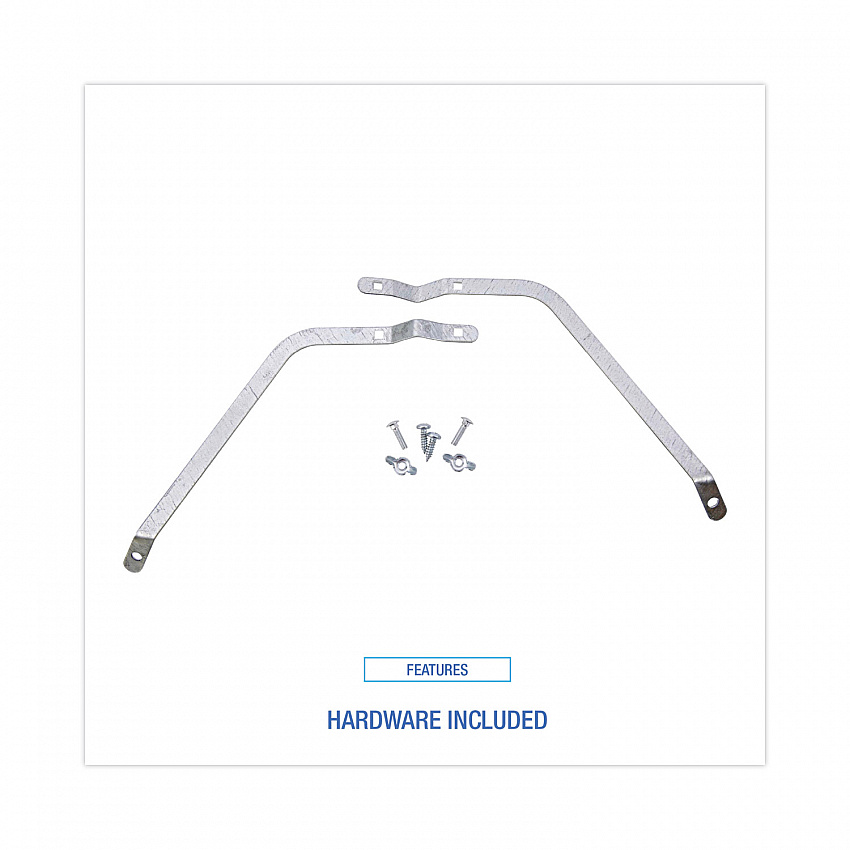 Metal Handle Braces, Large, Fits 24" to 48" Floor Sweeps, 0.5 x 17 x 12 (119)