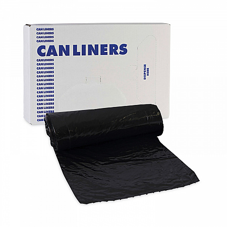Low-Density Waste Can Liners, 16 gal, 1 mil, 24