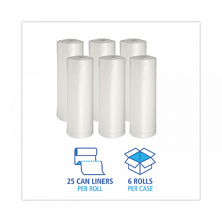 Low-Density Waste Can Liners, 33 gal, 0.6 mil, 33