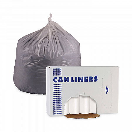 Low-Density Waste Can Liners, 60 gal, 0.5 mil, 38