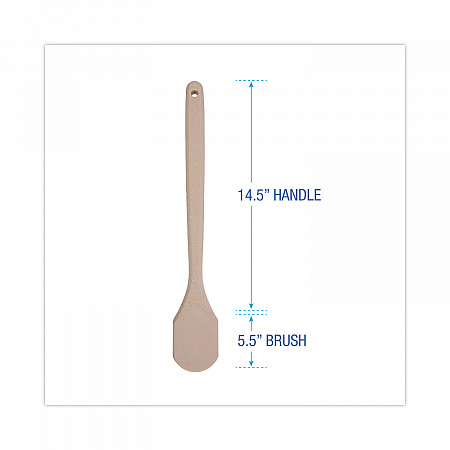 Utility Brush, Cream Nylon Bristles, 5.5