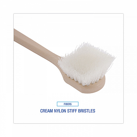 Utility Brush, Cream Nylon Bristles, 5.5