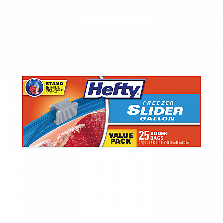 Slider Stand and Fill Freezer Storage Bags, 1 gal, 10.56