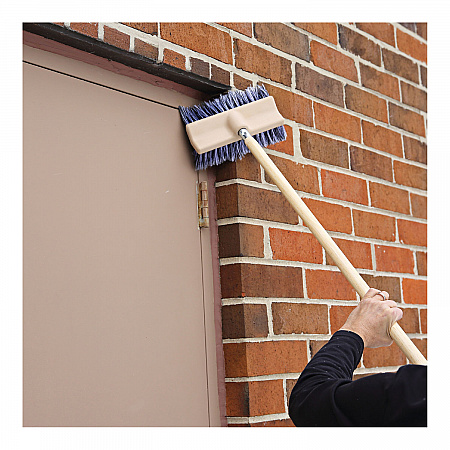 Dual-Surface Vehicle Brush, Black Polypropylene Bristles, 10