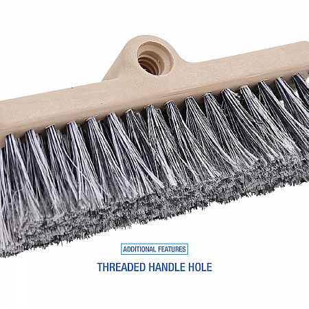 Dual-Surface Vehicle Brush, Black Polypropylene Bristles, 10