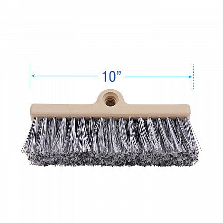 Dual-Surface Vehicle Brush, Black Polypropylene Bristles, 10