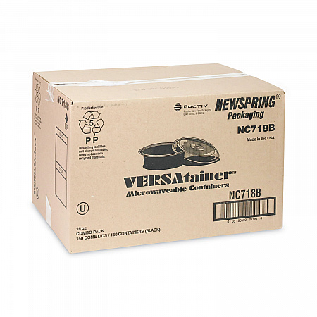 Newspring VERSAtainer Microwavable Containers, 16 oz, 6