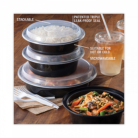 Newspring VERSAtainer Microwavable Containers, 24 oz, 7