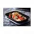 EarthChoice Versa2Go Microwaveable Container, 27 oz, 8.4 x 5.6 x 1.4, Black/Clear, Plastic, 150/Carton (NV2GRT2786B)