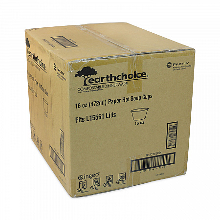 EarthChoice Compostable Soup Cup Large, 16 oz, 3.63