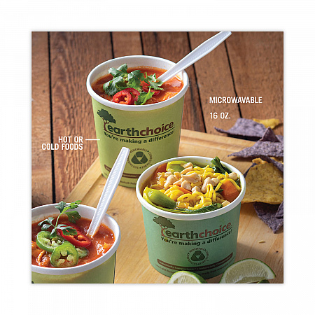 EarthChoice Compostable Soup Cup Large, 16 oz, 3.63