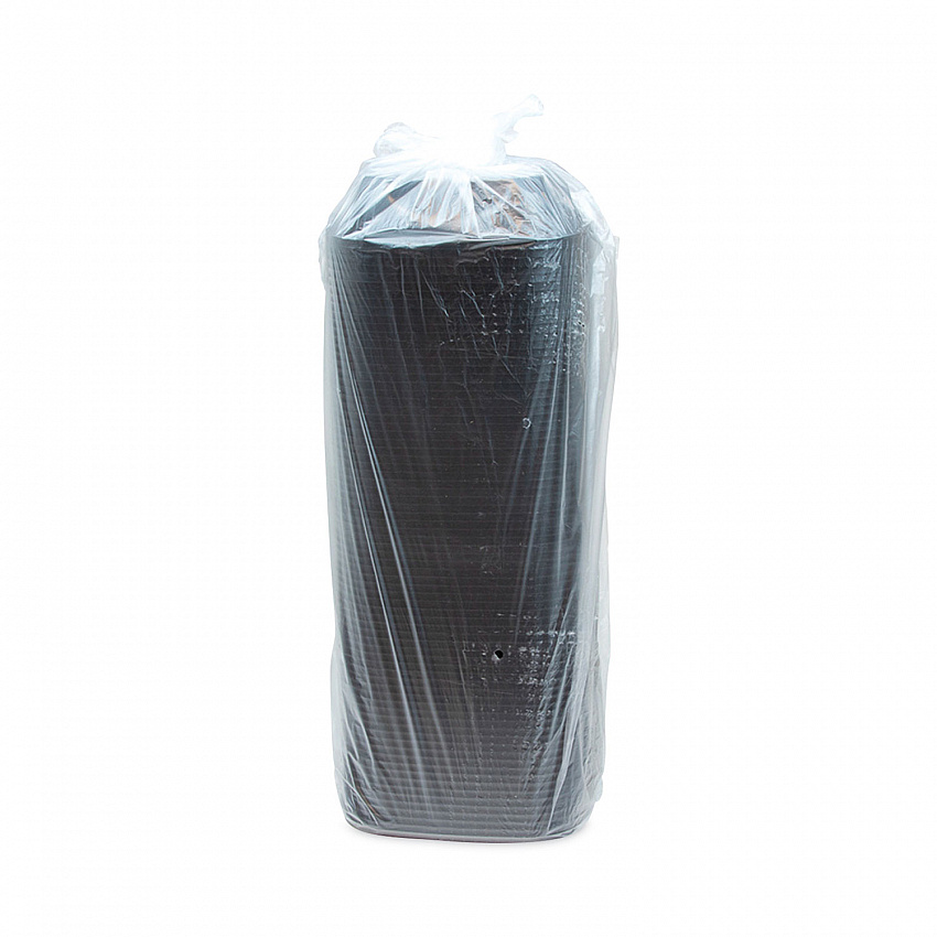 EarthChoice Square Recycled Bowl, 24 oz, 7 x 7 x 1.52, Black, Plastic, 300/Carton (SAB0724)