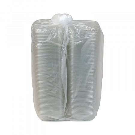 EarthChoice Square Recycled Bowl, 16 oz, 5 x 5 x 1.75, Clear, Plastic, 504/Carton (SAC0516)