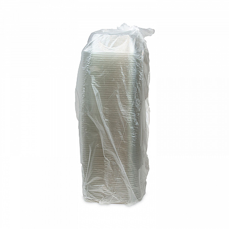 EarthChoice Square Recycled Bowl, 32 oz, 7 x 7 x 2, Clear, Plastic, 300/Carton (SAC0732)