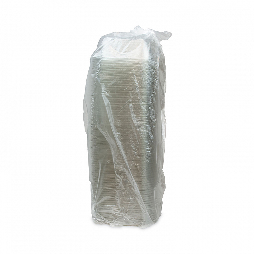 EarthChoice Square Recycled Bowl, 32 oz, 7 x 7 x 2, Clear, Plastic, 300/Carton (SAC0732)