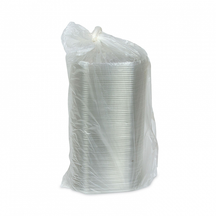 EarthChoice Recycled PET Container Lid, For 24 to 32 oz Container Bases, 7.37 x 7.37 x 0.83, Clear, Plastic, 300/Carton (SACLD07)