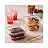 EarthChoice Recycled PET Container Lid, For 24 to 32 oz Container Bases, 7.37 x 7.37 x 0.83, Clear, Plastic, 300/Carton (SACLD07)