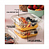 EarthChoice Recycled PET Container Lid, For 24 to 32 oz Container Bases, 7.37 x 7.37 x 0.83, Clear, Plastic, 300/Carton (SACLD07)