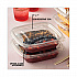 EarthChoice Square Recycled Bowl Flat Lid, 7.37 x 7.37 x 0.26, Clear, Plastic, 300/Carton (SACLF07)