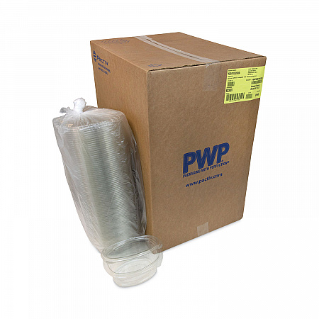 EarthChoice Recycled PET Hinged Container, 32 oz, 7.31 x 5.88 x 3.25, Clear, Plastic, 280/Carton (YCA910320000)