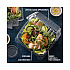 SENSATION SmartLock Hinged Lid Container, 9.2 x 8.9 x 3.1, Clear, Plastic, 200/Carton (YCI821100000)