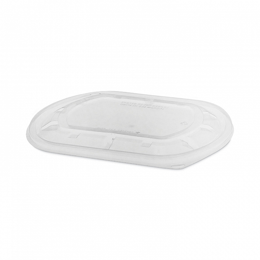 ClearView MealMaster Lid with Fog Gard Coating, Large Flat Lid, 9.38 x 8 x 0.38, Clear, Plastic, 300/Carton (YCN8463S00D0)