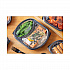 ClearView MealMaster Lid with Fog Gard Coating, Large 2-Compartment Dome Lid, 9.37 x 8 x 1.25, Clear, Plastic, 252/Carton (YCN8467H00D0)