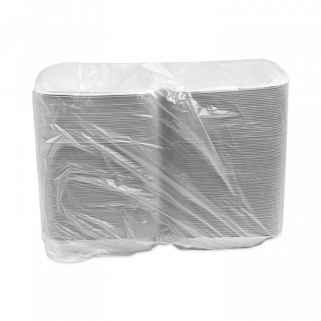 EarthChoice SmartLock Microwavable MFPP Hinged Lid Container, 8.35 x 8.35 x 3.1, White, Plastic, 200/Carton (YCN808010000)