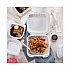 EarthChoice SmartLock Microwavable MFPP Hinged Lid Container, 8.35 x 8.35 x 3.1, White, Plastic, 200/Carton (YCN808010000)