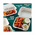 EarthChoice SmartLock Microwavable MFPP Hinged Lid Container, 8.35 x 8.35 x 3.1, White, Plastic, 200/Carton (YCN808010000)