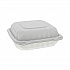 EarthChoice SmartLock Microwavable MFPP Hinged Lid Container, 3 Compartments, 8.35 x 8.35 x 3.1, White, Plastic, 200/Carton (YCN808030000)