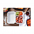 EarthChoice SmartLock Microwavable MFPP Hinged Lid Container, 2 Compartments, 9 x 6 x 3, White, Plastic, 270/Carton (YCN809620000)