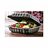 EarthChoice SmartLock Microwavable MFPP Hinged Lid Container, 8.35 x 8.35 x 3.1, Black, Plastic, 200/Carton (YCNB08010000)