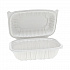 EarthChoice Vented Microwavable MFPP Hinged Lid Container, 9 x 6 x 3.1, White, Plastic, 170/Carton (YCNW0205)