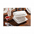 EarthChoice Vented Microwavable MFPP Hinged Lid Container, 9 x 6 x 3.1, White, Plastic, 170/Carton (YCNW0205)