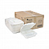 EarthChoice Bagasse Hinged Lid Container, 3 Compartments, Dual Tab Lock, 7.8 x 7.8 x 2.8, Natural, Sugarcane, 150/Carton (YMCH08030001)