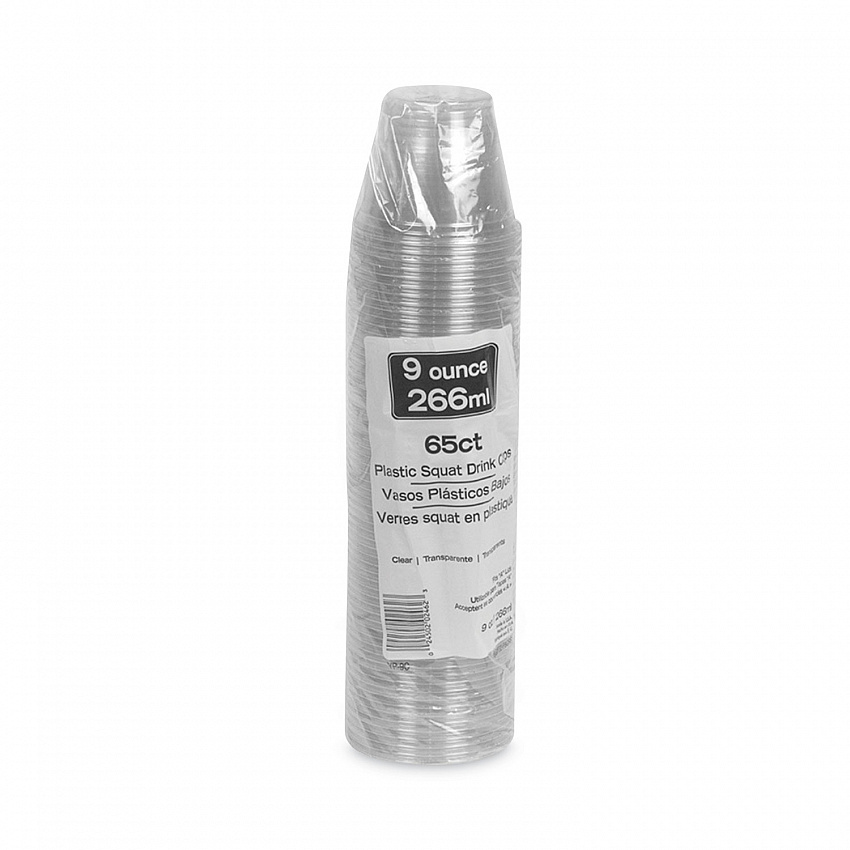 EarthChoice Recycled Clear Plastic Cold Cups, 9 oz, Clear, 975/Carton (YP9C)