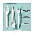 Fieldware Cutlery, Mediumweight Fork, Plastic, White, 1,000/Carton (YFWFWCH)